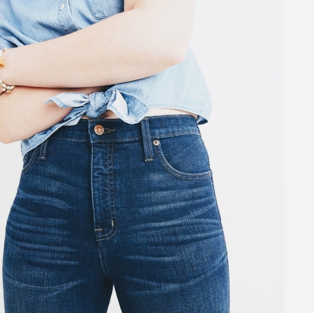 NWOT Madewell 10" high rise skinny jeans